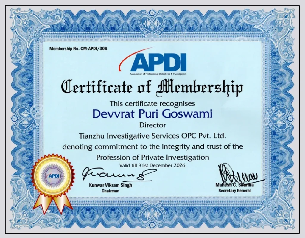 apdi certificate feb 2026